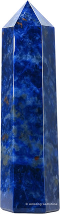 Amazing Gemstone Large Sodalite Crystal Towers ~ Natural Healing Crystal Point Obelisk for Reiki Healing and Crystal Grid (5.5 to 6 INCH)