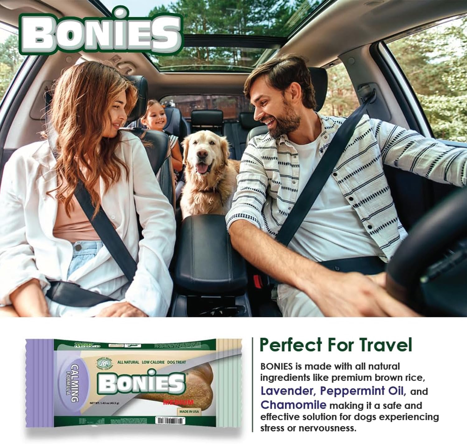 Bonies Natural Hip & Joint Formula Small-Sized Single Bone, Glucosamine & Omega Fatty Acids, Fresh Breath, Clean Teeth, Low Calories, Chicken Flavor, Small Dog, 1 Bone