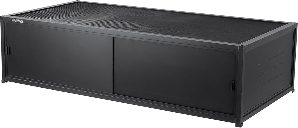 Dual Usage PVC Reptile Enclosure with Acrylic/PVC Door Options - 44x20x12 inch Sliding Door Tank for Bearded Dragon