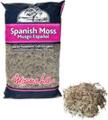 Mosser Lee Spanish Moss – Natural Decorative Moss for Houseplants, Soil Cover, Crafts, Terrariums & Floral Arrangements - 400 Cubic Inches