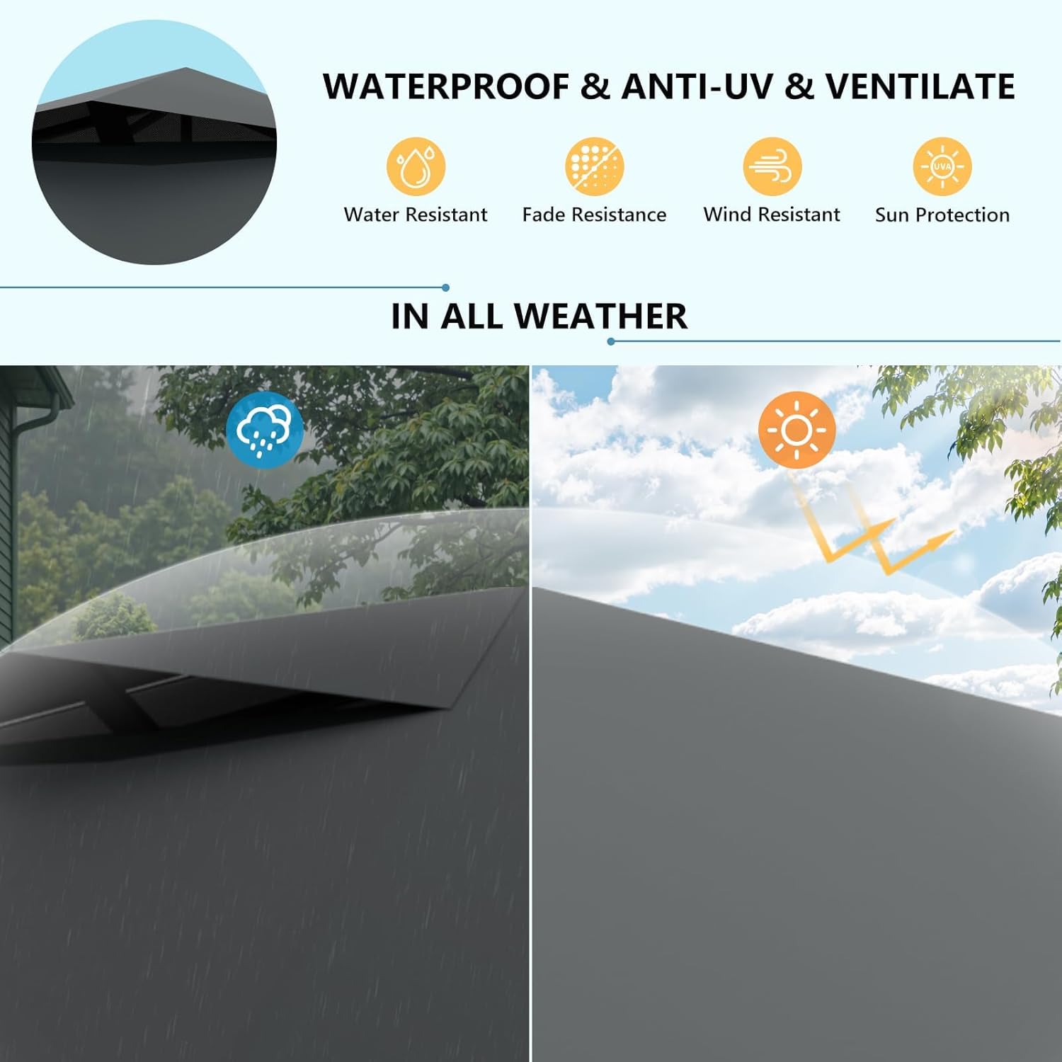 10X10 Pop Up Canopy Tent with 3 Sidewalls,Easy Up Canopy,Commercial Instant Shelter,Heavy Duty One Person Set Up Event Tent,Gray