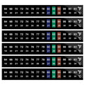 AQUANEAT 6 PCS Aquarium Thermometer Strips, Fish Tank Thermometer Sticker, Terrarium Water Temperature Test (0.71" x 5.13")