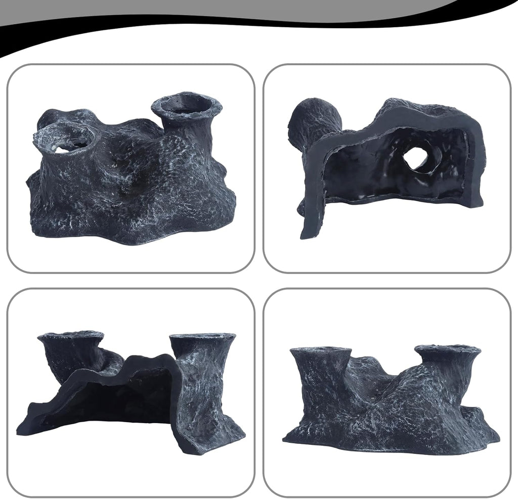 Saim Aquarium Cave Fish Tanks Decoration Simulate Tube Fish Hideout, Resin Fish Tube Viewing Tunnel for Betta Fish Tank Decor, Shrimp Tank Accessories Cichlid Caves