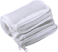 Segarty Filter Media Bags, 10PCS 11.7x7.8 Inch Aquarium Nylon Mesh Bags with Plastic Zipper, Fish Tank White Net Bags for Pellet Carbon, Bio Balls, Ceramic Rings, Ammonia Remover