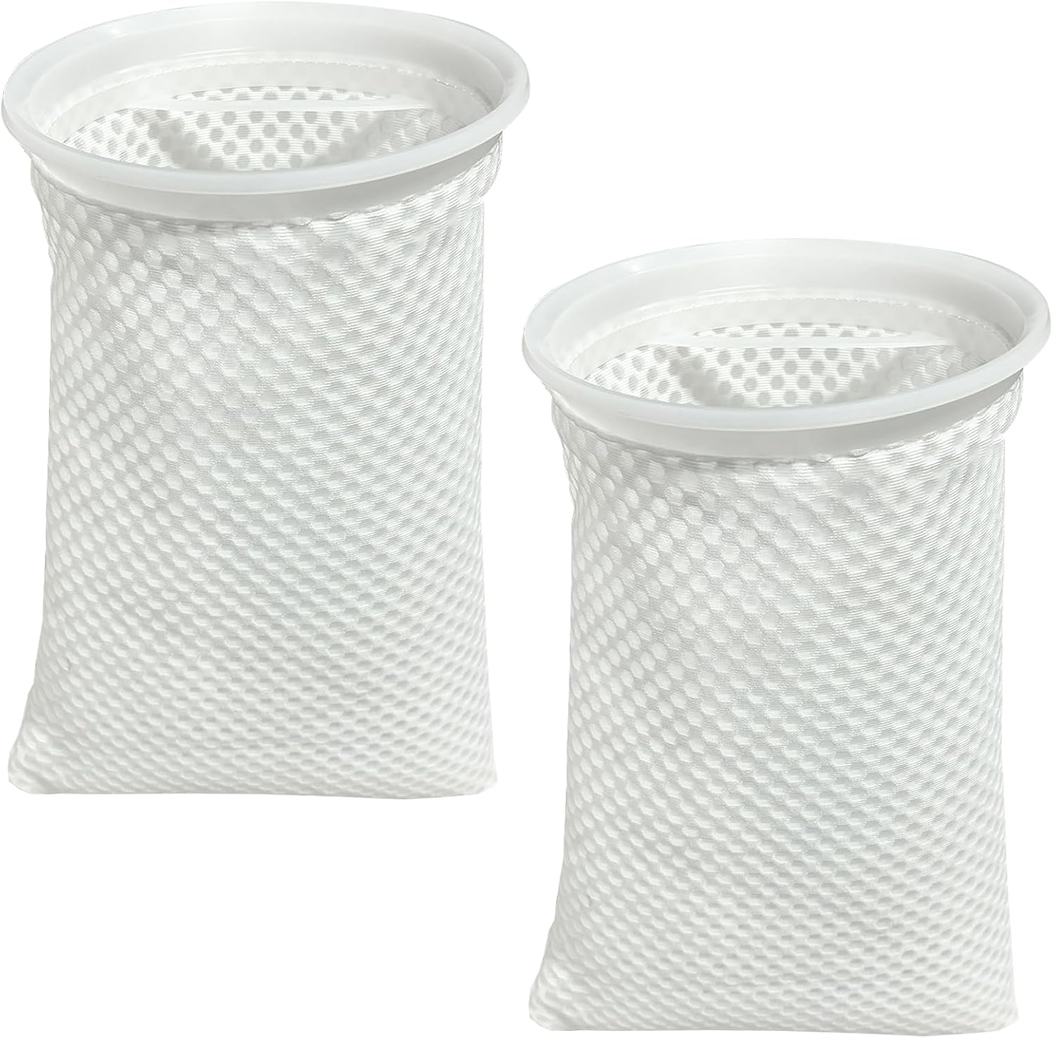 7 Inch 2 Pack 150 Micron Honeycomb Filter Socks for Fish Tank, Aquarium Filter Sock 3D Honeycomb Design Filter Sock, Aquarium Filter Bags for Saltwater