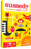 SUSSED The Wacky ‘What Would You Do?’ Social Card Game - Kids Stocking Stuffer & Family Travel Game for Boys & Girls - Fun & Easy to Play - All Ages 6 and Up - Hello Yellow Deck