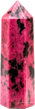 Amazing Gemstone Large Rhodonite Crystal Towers ~ Natural Healing Crystal Point Obelisk for Reiki Healing and Crystal Grid (5.5" to 6" INCH)