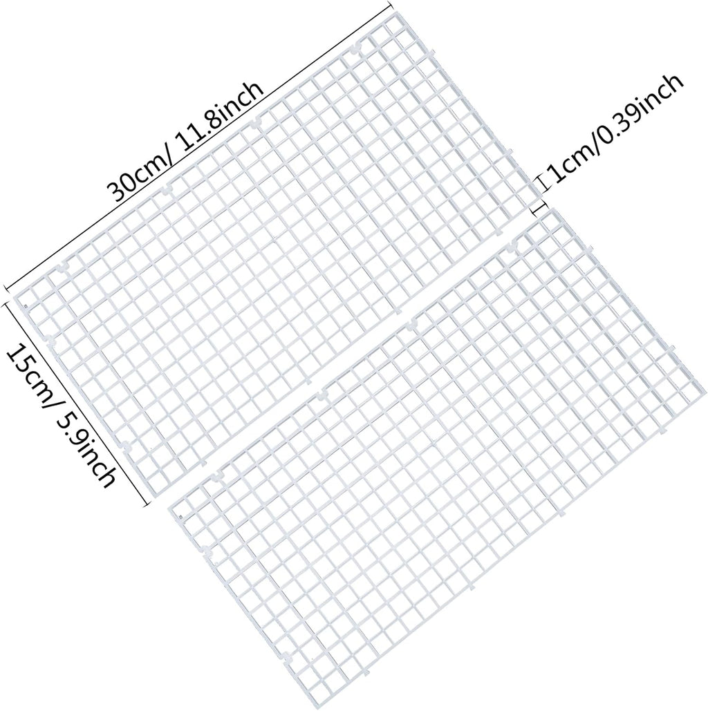 Aquarium Fish Tank Bottom Isolation, Grid Divider Tray Egg 4 Pcs (S 4pcs)