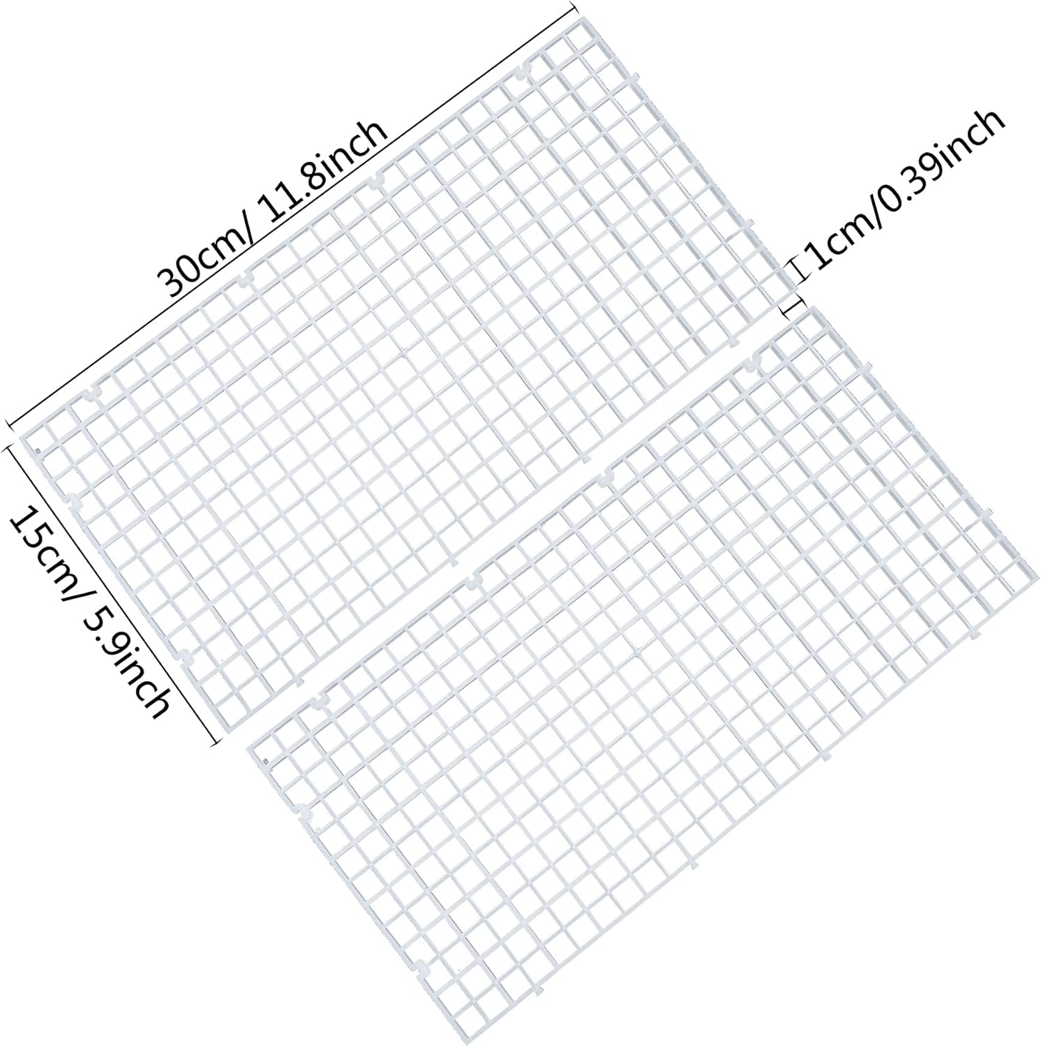 Aquarium Fish Tank Bottom Isolation, Grid Divider Tray Egg 4 Pcs (S 4pcs)