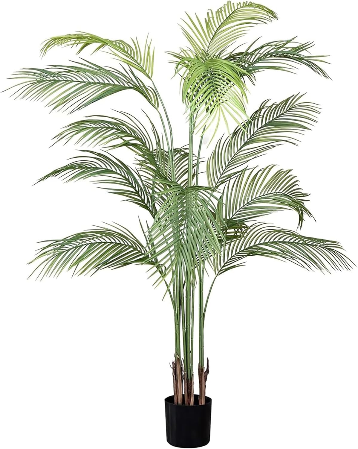 Maia Shop 5ft 11in Artificial Palm Tree Plant for House, Apartment or Office – Realistic Fake Indoor Plants for Living Room, Kitchen, Bedroom, Entryway or Bathroom – Faux Greenery for Home Décor