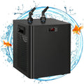 79 Gal Aquarium Chiller, 1/3 HP Fish Tank Water Chiller with Quiet Design Compressor, Refrigeration for Hydroponic System Axolotl Jellyfish Coral Reef 300L, Black