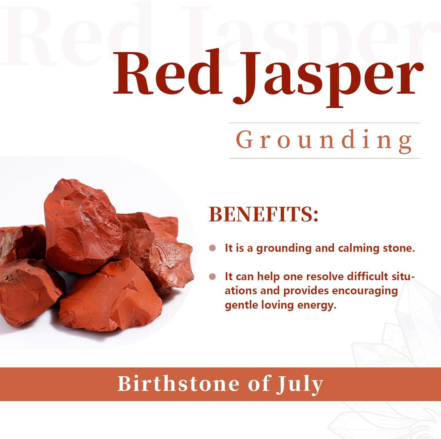 rockcloud Red Jasper Rune Stones Tumbled Engraved Lettering Crystal Set for Wicca Crystals Healing Chakra Reiki
