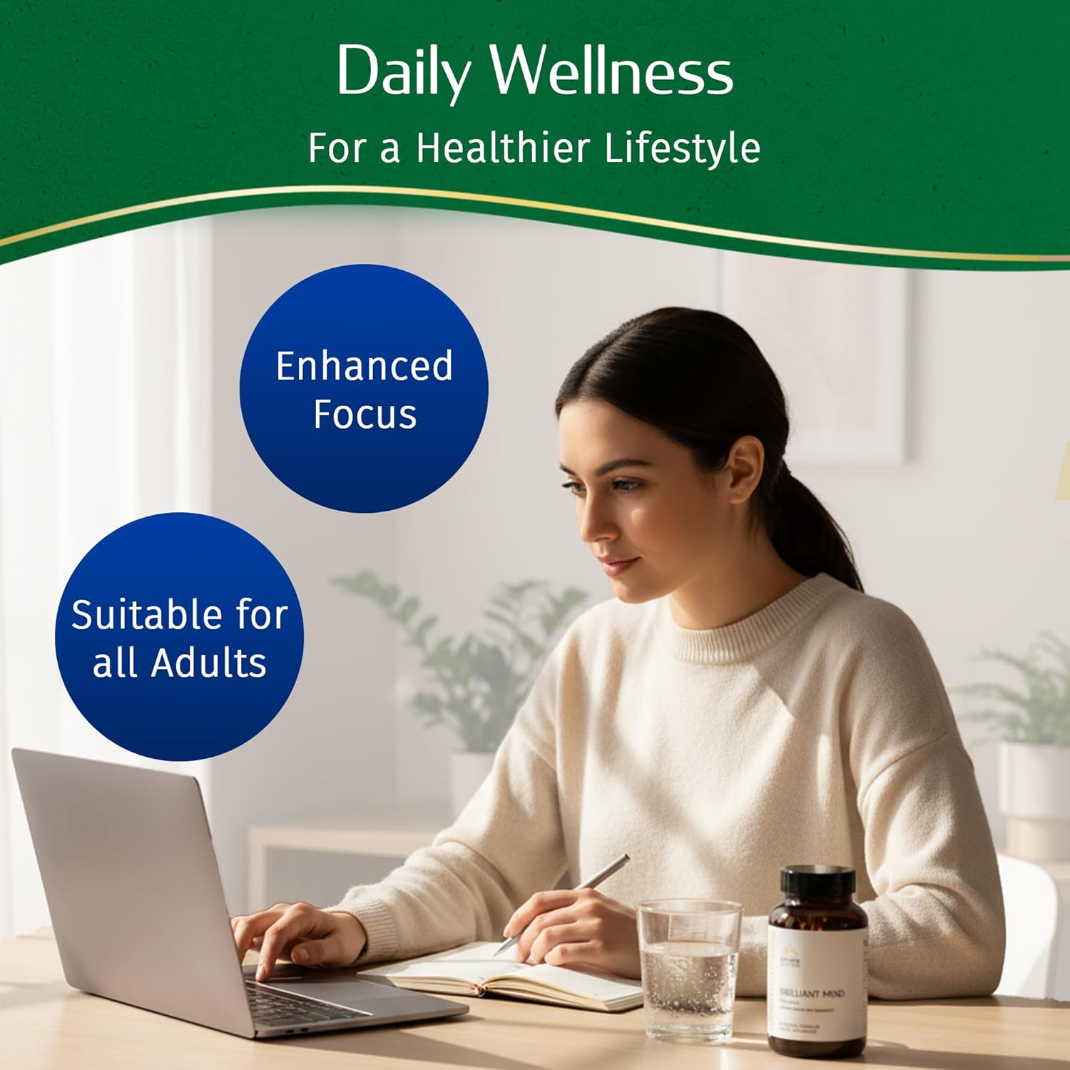 Kerala Ayurveda Brahmi (Bacopa Monnieri) Pearls - 60 Capsules | Ayurvedic Brain Health, Memory & Focus Herbal Supplement for Adults | Natural Focus & Stress Relief Brain Booster | Prop 65 Compliant