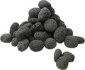 Sunnyglade 17.8LBS Black Lava Rocks for Fire Pit 1-2 inch Gas Fireplace Rocks, Black Lava Pebbles for Propane Fire Pit, Decorative Volcanic Stone for Outdoor & Indoor Gas Fireplace (17.8, Pounds)