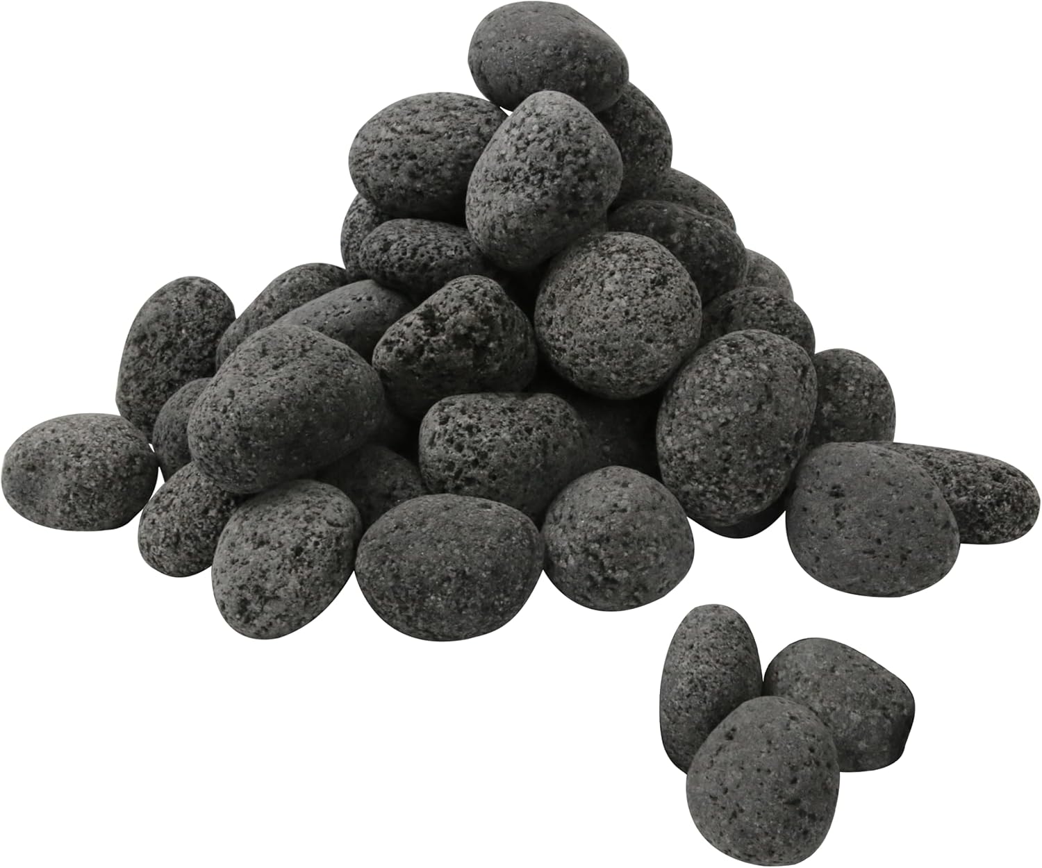 Sunnyglade 10LBS Black Lava Rocks for Fire Pit 1-2 inch Gas Fireplace Rocks, Black Lava Pebbles for Propane Fire Pit, Decorative Volcanic Stone for Outdoor & Indoor Gas Fireplace (10, Pounds)