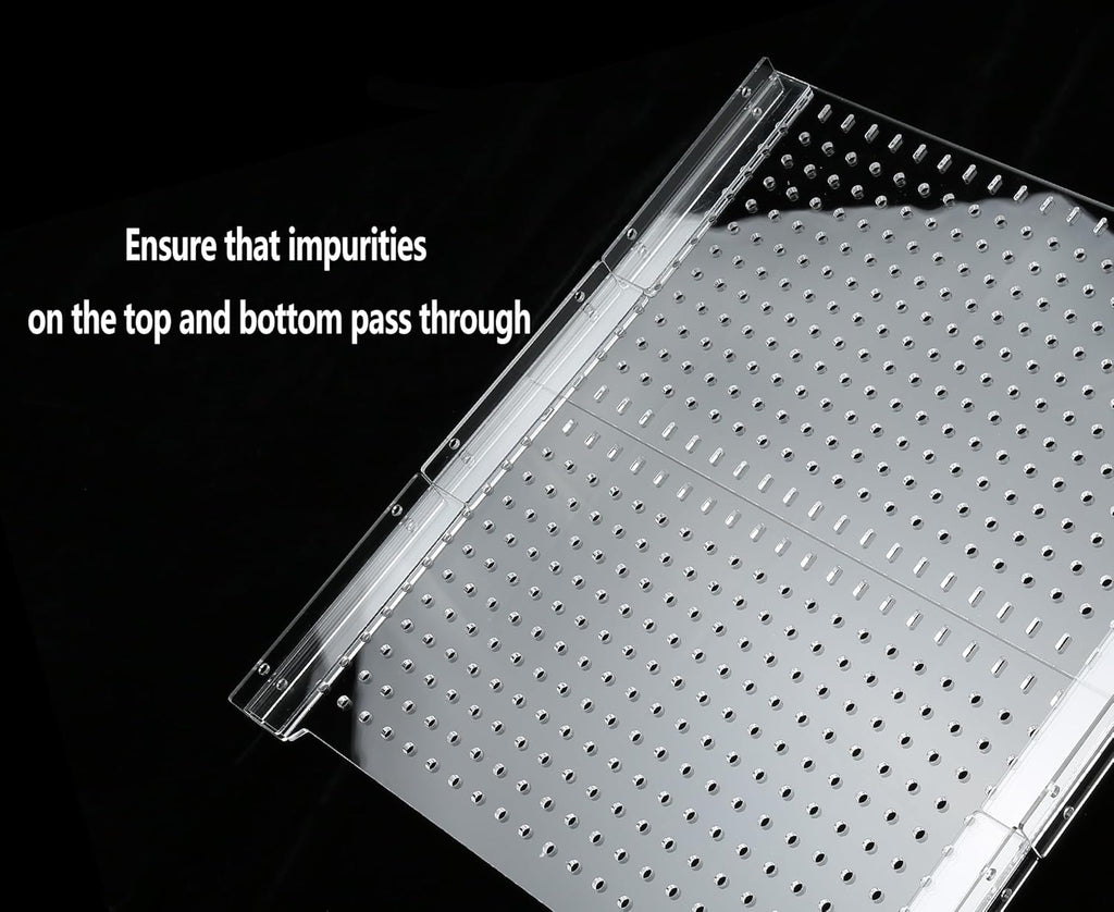 Acrylic Fish Tank Divide75/125Gallon Tank Divider,Adjustment Clear Fish Tank Separator Set with Suction Cups (75/125Gallon)