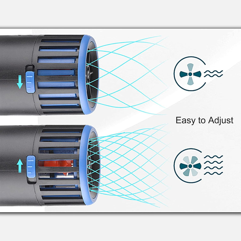 Carefree Fish Magnetic Aquarium Wave Maker 3W 800Gph for 5~20Gal Fish Tank Quiet and Strong Powerhead Submersible Water Circulation Pump for Freshwater and Saltwater