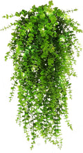 RECUTMS Hanging Plants Outdoor UV Resistant Faux Hanging Plants Indoor Artificial Decor Outdoor Artificial Hanging Plants for Wall House Room Patio Indoor Outside Home Shelf Office Decor in 3 Pcs