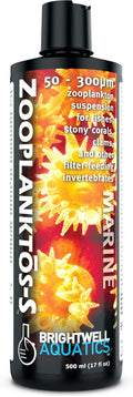 Brightwell Aquatics ZooPlanktos S - Liquid Zooplankton Food Supplement for Marine and Reef Aquariums
