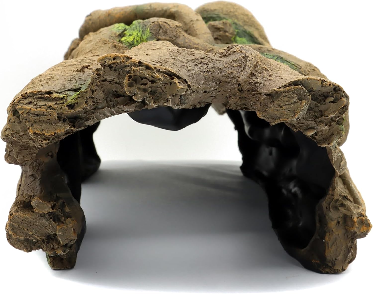 JIHAQUA Aquarium Resin Bark Terrarium Decor, Lizard, Snake or Reptile Hide,Lizard, Spider and Aquarium Fish Hide Cave (Large Bark B)
