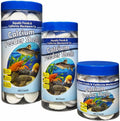 Aquatic Foods Inc. Calcium Feeding Shells, Small & Medium for Shrimp, Snails, Crabs, Crayfish, Plecos, Catfish, All Tropical Fish, 4-Type Wafer & 12-Type Pellet Mix Included 40 Count Canister