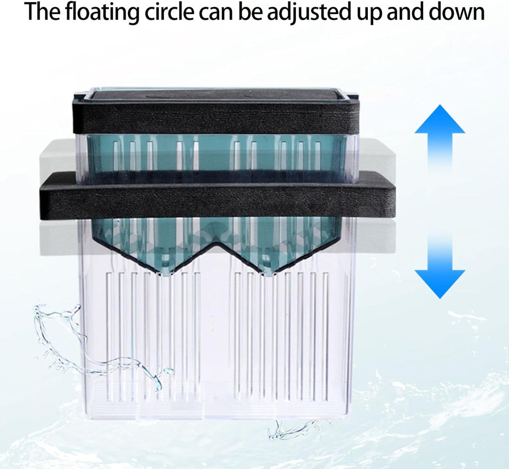 Transparent Floating Hatchery Container for Fish Multi-Purpose Safe Nursery Box Easy to Aquarium Floating Breeding Box