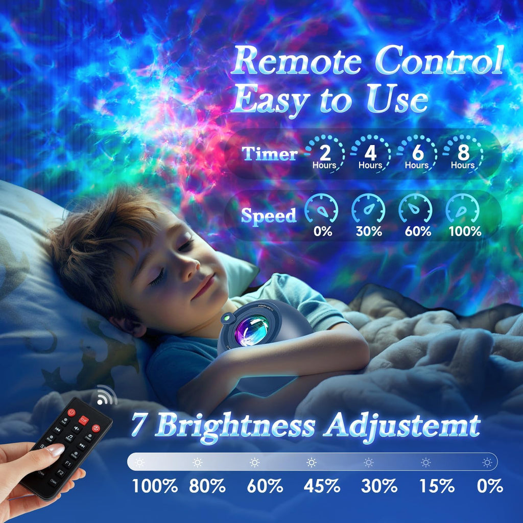 PIKOY INS Northern Lights Projector Star Projector Brown