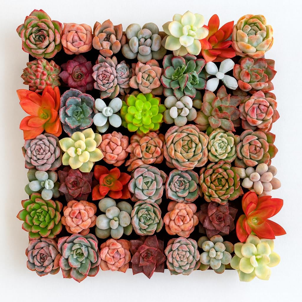 Mix DIY Rare Live Succulent Plants, 0.5-1,5" Random Mystery Bulk Succulent Live Plant, Without Pot & Soil, 6/12/24 Pcs, Garden Indoor Office Desk Decoration, Plant Gifts (12)
