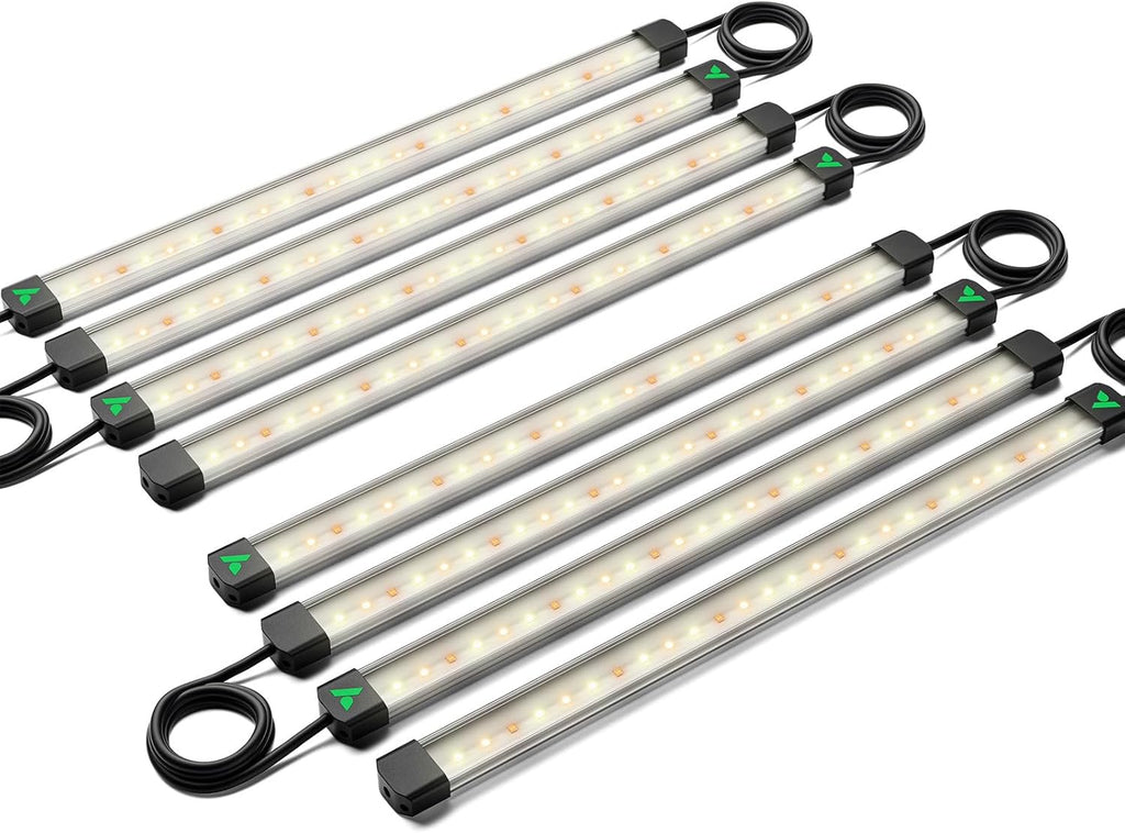 VIVOSUN Lumaray LED Grow Light Bars 16”(8-Bar), Full Spectrum Side Lighting with 60% Red Light up to 25% Yields for Grow Tents, Greenhouses, Magnet Reliability Upgraded, SGS Compatible
