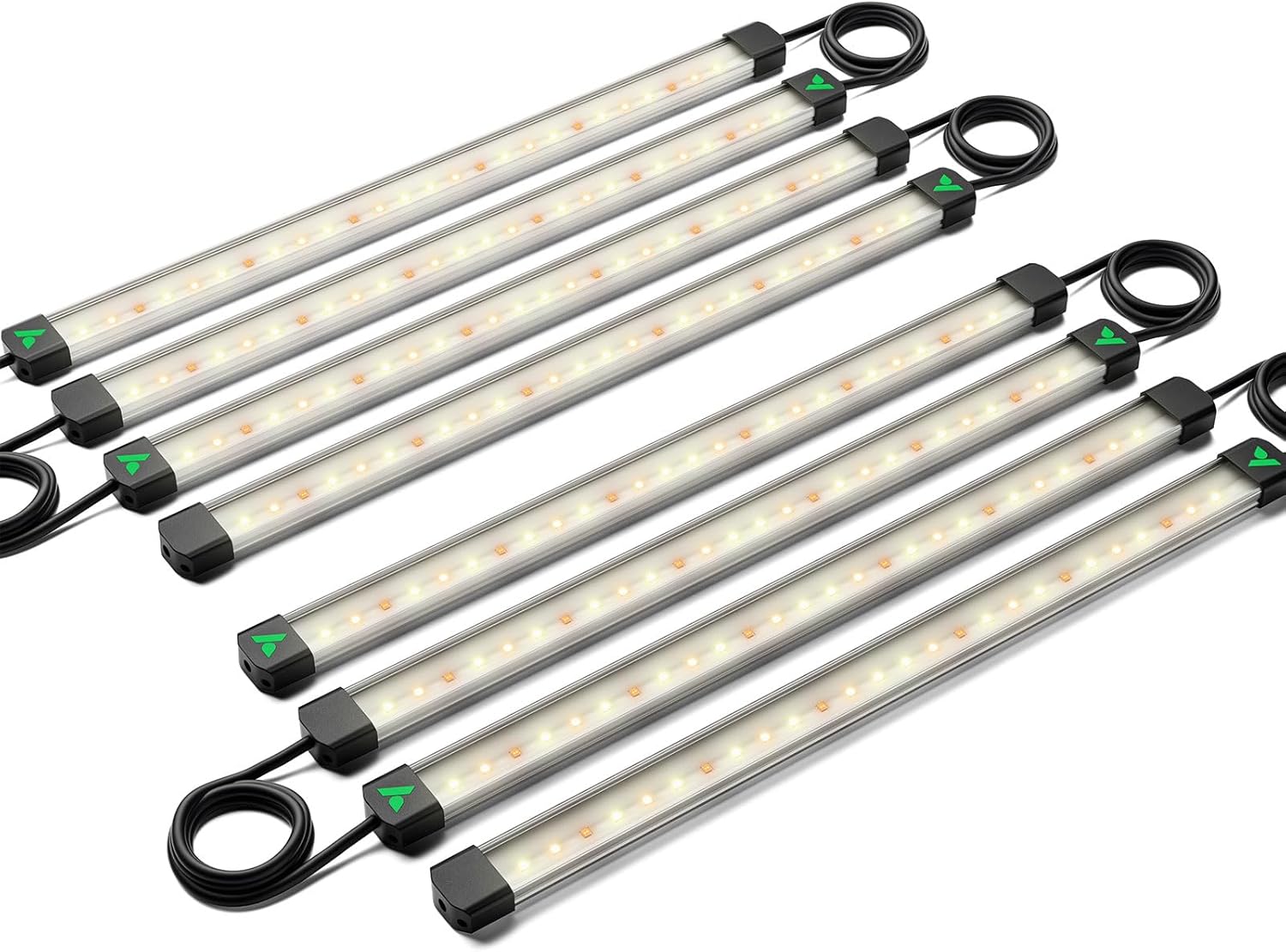 VIVOSUN Lumaray LED Grow Light Bars 16”(8-Bar), Full Spectrum Side Lighting with 60% Red Light up to 25% Yields for Grow Tents, Greenhouses, Magnet Reliability Upgraded, SGS Compatible