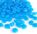 Oubest Glow in The Dark Rocks Glow Pebbles Outdoor Bulk Blue Decorations Stones for Garden Fish Tank Aquarium Walkway Plant Pots (500, Blue)