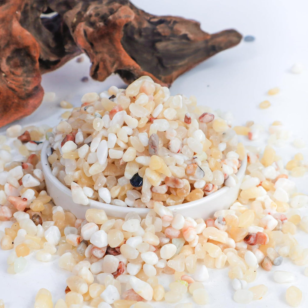 2.4lb Aquarium Gravel for Plants,1/5 Inch Natural Decorative River Rocks for Succulent and Cactus Landscaping, Natural Small Rocks for Fish Tanks, Vases & Terrariums