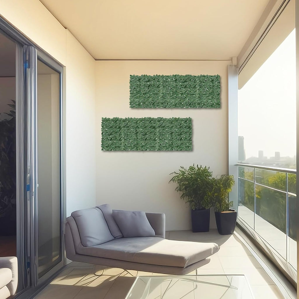 Artificial Ivy Privacy Fence Screen,40" X 40" UV-Anti Fake Leaves Plant Vine,Privacy Hedges Wall for Indoor Outdoor Garden Backyard Decor