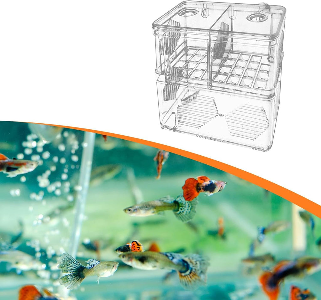 Aquarium Fish Breeder Box Hatching Clear Professional Acrylic Fish Breeding Box for Guppy