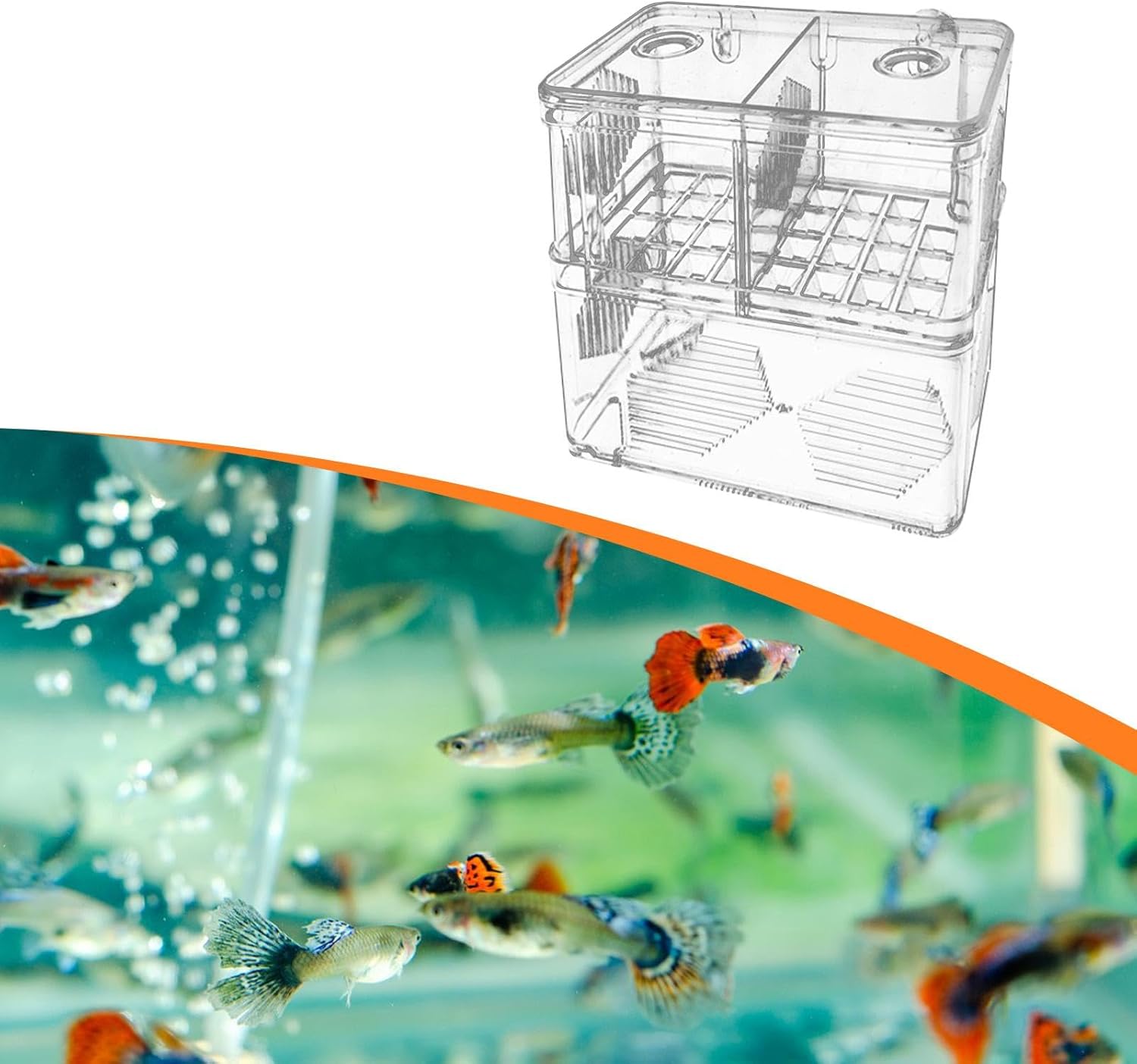 Aquarium Fish Breeder Box Hatching Clear Professional Acrylic Fish Breeding Box for Guppy