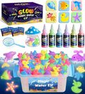 Magic Water Elf Toy Kit - Glow in The Dark Aqua Gel 6 Colors with 6 Molds - Magic Squishy Maker Water Fairies Birthday Party Favors DIY STEM Toy for 3-8 Years Old Kids