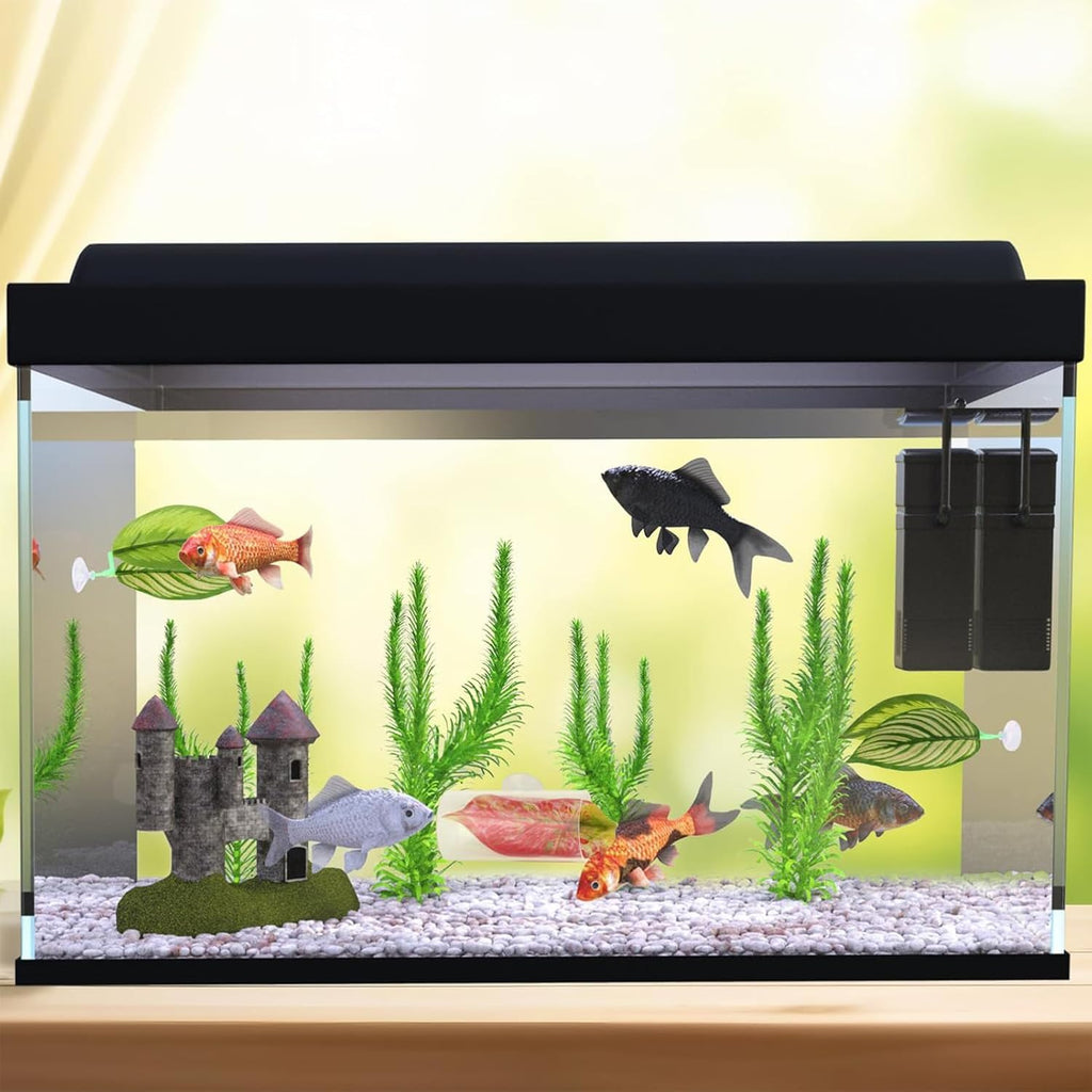 Betta Fish Hammock - Adjustable Leaf Rest Set for Aquariums Featuring Five Flexible Pads Designed for Betta Fish, Shrimp, Corydora, and Loaches to Play, Sleep, and Breed Comfortably in Home or Office