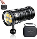Turbo SX Dive Light, 11000 Lumens 100m Underwater Video Light,Diving Flashlight,Scuba Dive Light,Waterproof Flashlight with for Under Water Sports,Underwater Video Shooting and Photography