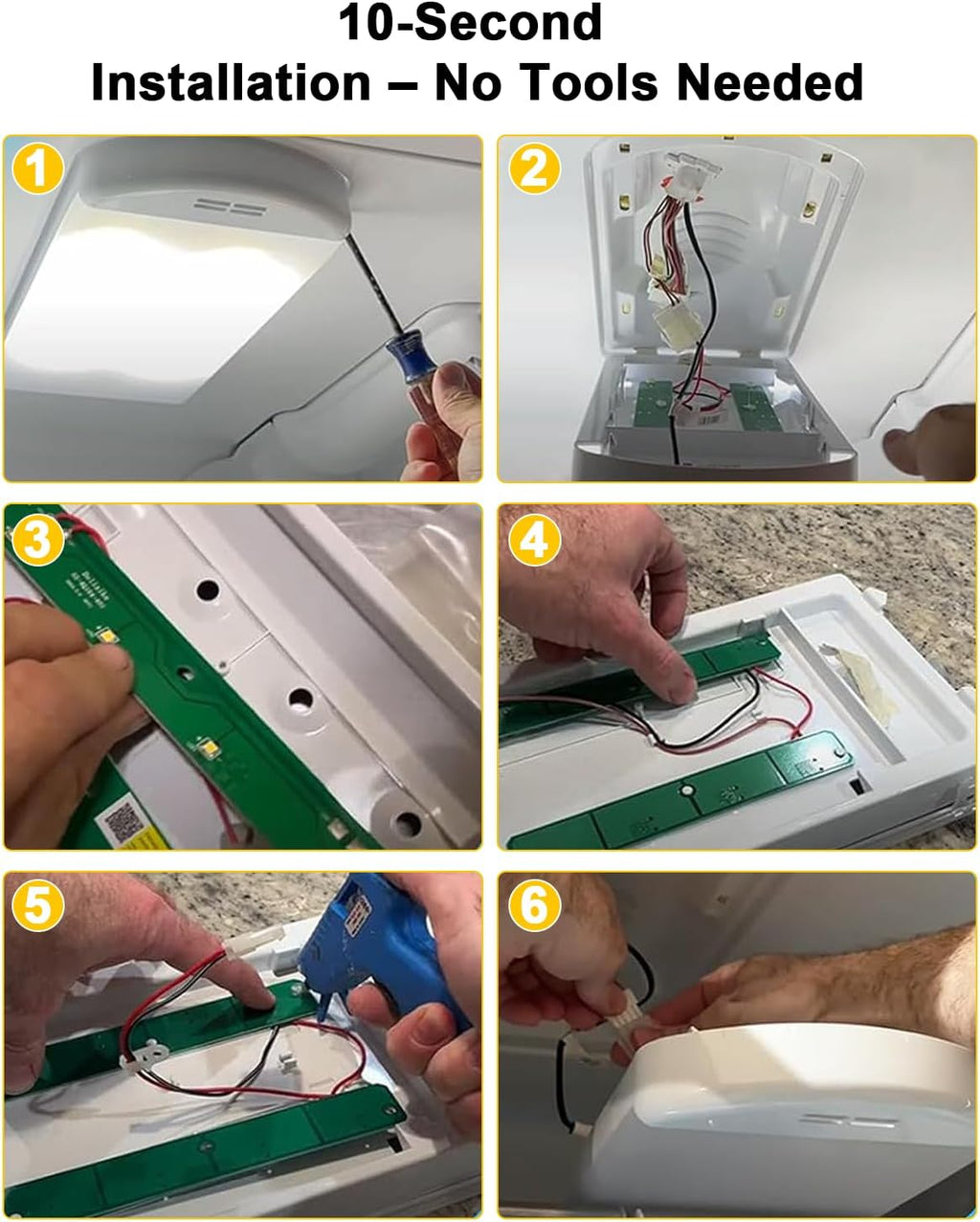 W11527432 Refrigerator LED Light Module - Compatible with Whirlpool, Kenmore, Maytag, Amana, IKEA - Bright, Energy-Efficient Replacement for W10866538, W11043011,AP6047972, PS12070396