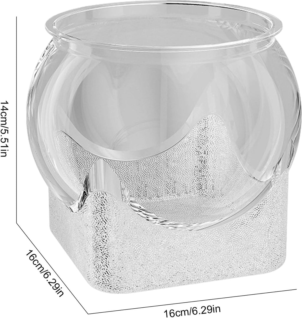 Large Fish Bowl, Round Fishs Tank, Clear Desktop Aquarium, 5 Gallon Fish Bowl Unbreakable, Desktop Bubble Bowls, for Home Bedroom Bathroom Desk Workplace