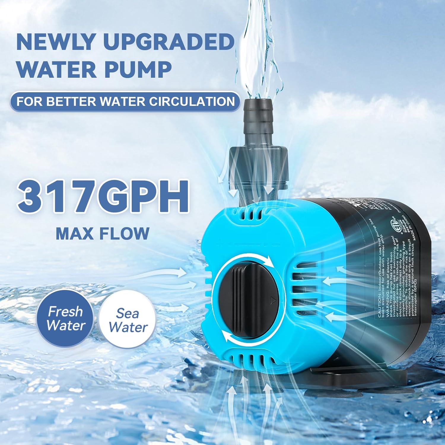 Poafamx 1/3 HP Aquarium Chiller, 79 Gal Titanium Chiller for Saltwater & Freshwater Fish Tank, Hydroponics Cooling System with Pump, Quiet Efficient Water Chiller for Axolotl, Coral Reef