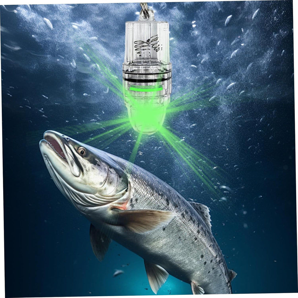 6Pcs Underwater Fishing Lights, 4.3" LED Wide Radiation Range Waterproof Fishing Light with Hook for Saltwater Freshwater