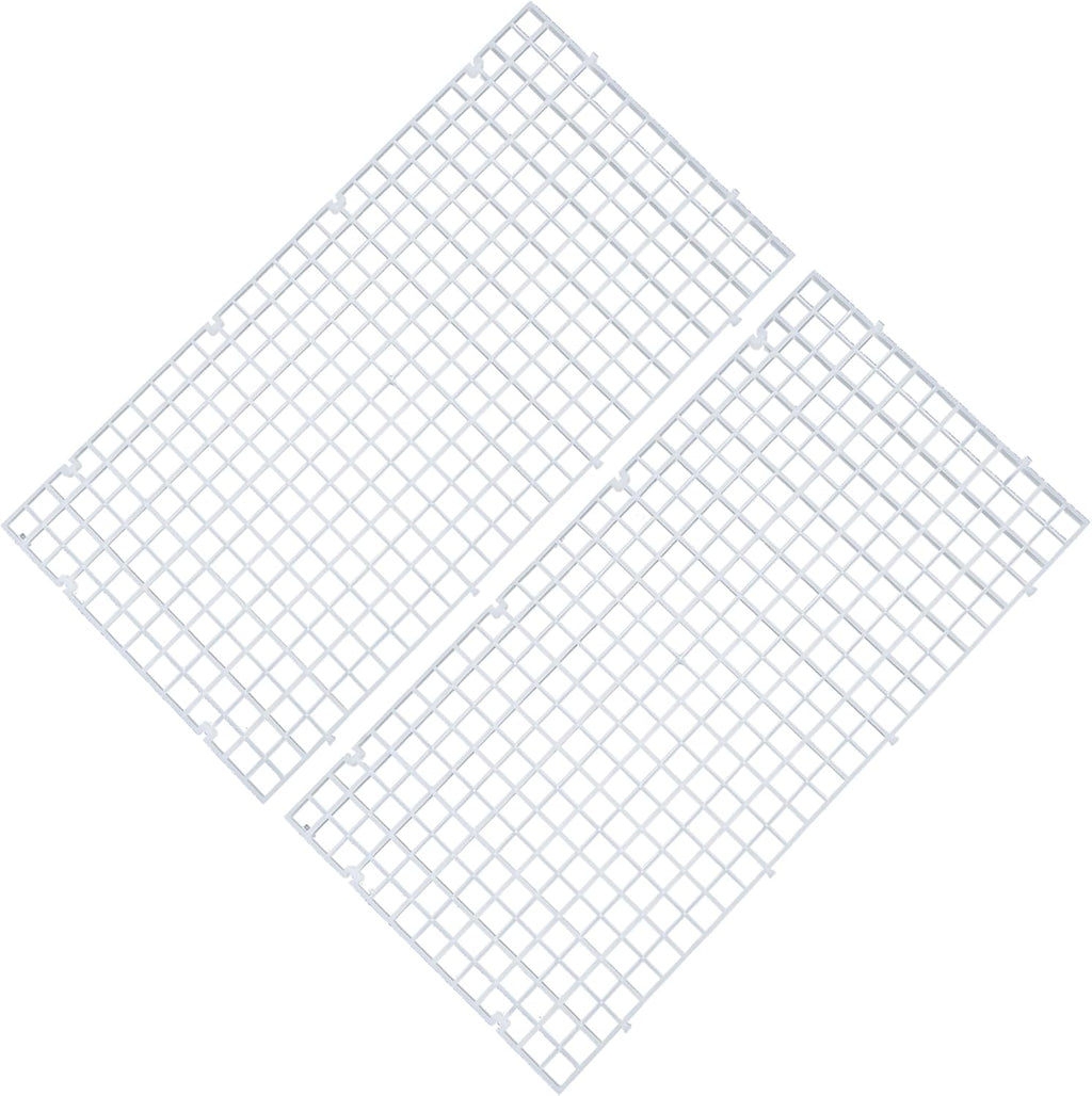 ALEGI Aquarium Plastic Grid Divider Tray Egg Crate,Grid Isolate Board Divider Fish Tank Bottom Black Filter Tray (2 Pcs S)