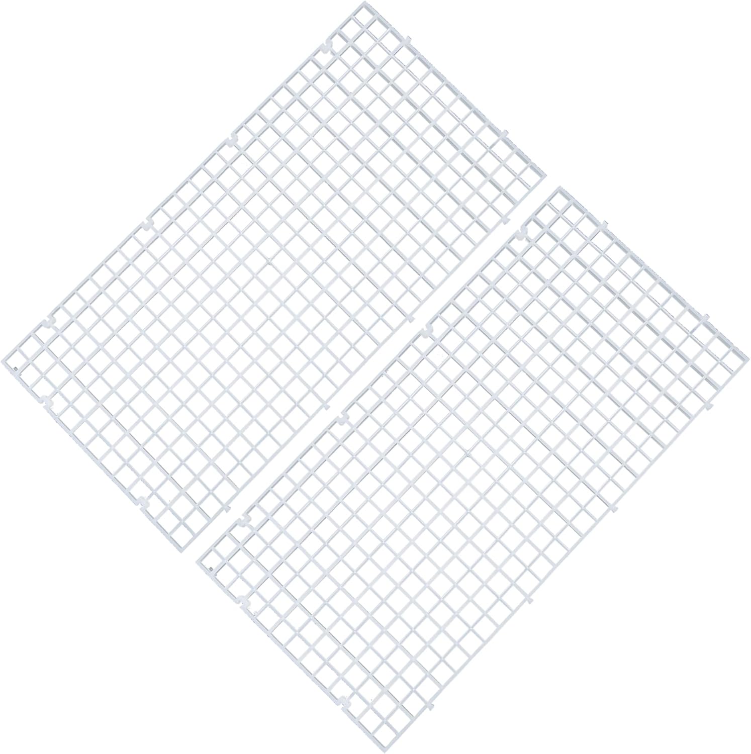 ALEGI Aquarium Plastic Grid Divider Tray Egg Crate,Grid Isolate Board Divider Fish Tank Bottom Black Filter Tray (2 Pcs S)