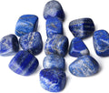 DUQGUHO Lapis Lazuli Healing Crystals Stones Set Natural Crystals Bulk Irregular Tumbled Polished Crystal Stones Bulk Rocks 0.45 lbs