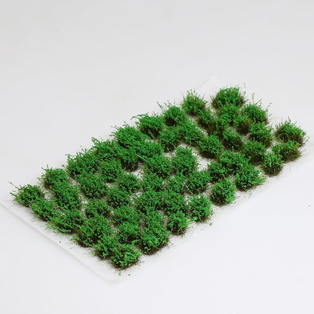 53-pcs 5mm Tall Diorama-Flowers-Grass Irregular Flower Clusters-Forest Green Static-Grass for Model-Train-Scener Wargaming-Terrain ，Dioramas & DIY Crafts