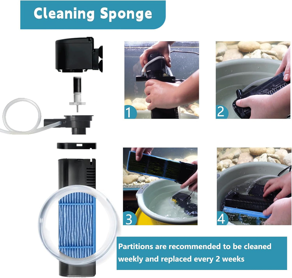 600GPH Cold Plunge Filter for 300-1000 Gal U-V Sanitation, Cold Pod Ice Bath Tub Filter, Small Pool Filter with Green Cleaning Machine Pool for Cold Pod Ice Bath Tub Hot Tub Water Clean