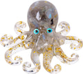 Natural Crystal Labradorite Gravel Octopus Resin Octopus Marine Animals Fish Tank Decorative Healing Home Ornaments Statue Decor Ladies Gift 3.93"