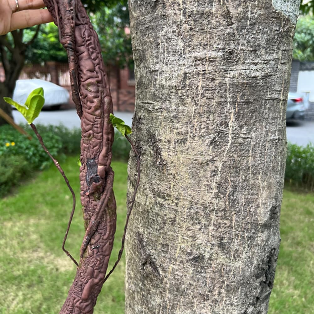 Bendable Artificial Tree Twigs Cane Vine Branches Largre 6.3Ft Fake Plants Trunk Garland with Leaves for Home Wedding Garden Wall Hanging Christmas Thanksgiving Day Decoration