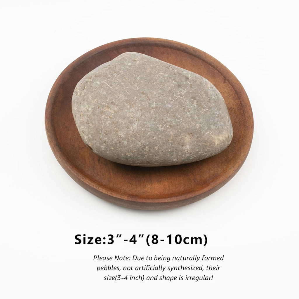 40 LBS Natural River Rocks – 3–4 Inch Decorative Stones for Landscaping, Aquariums, Gardens, Yard Paving, Large Planters, Walkways, and Rock Painting